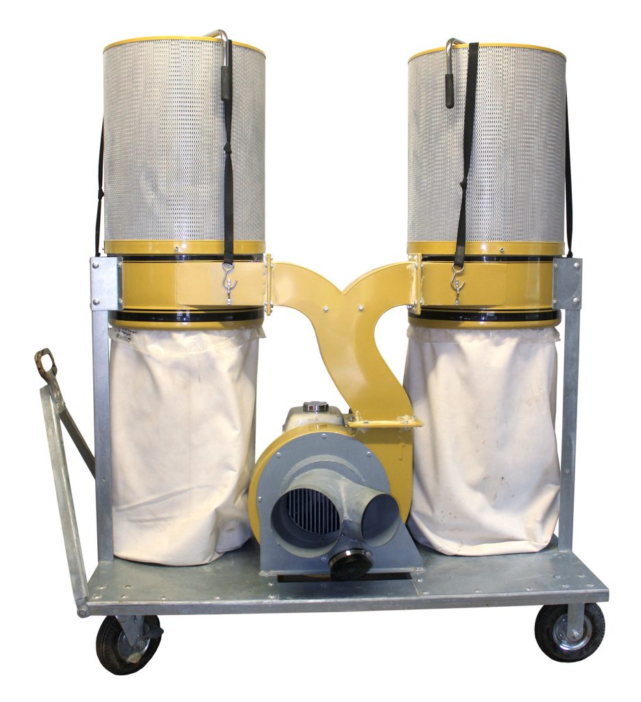 hardscaping silica dust collection system